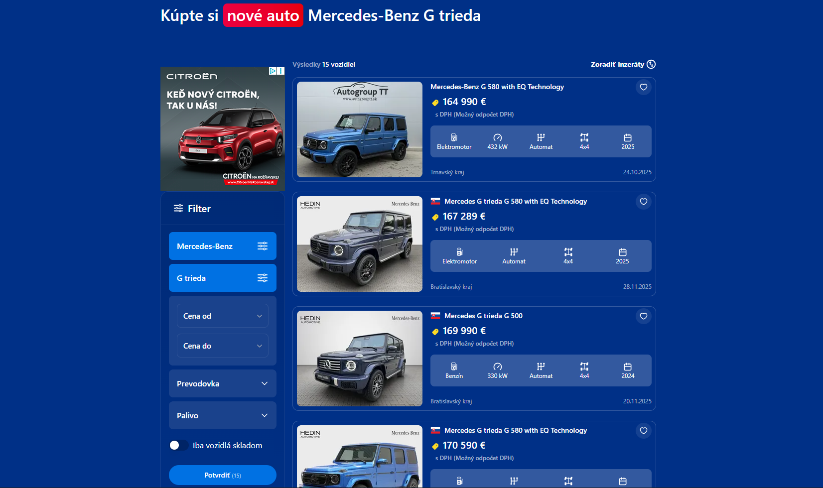 PRVÉ ZÁBERY: Rodina Mercedesov Triedy G sa rozrastá, výrobca už testuje nový karosársky variant na cestách