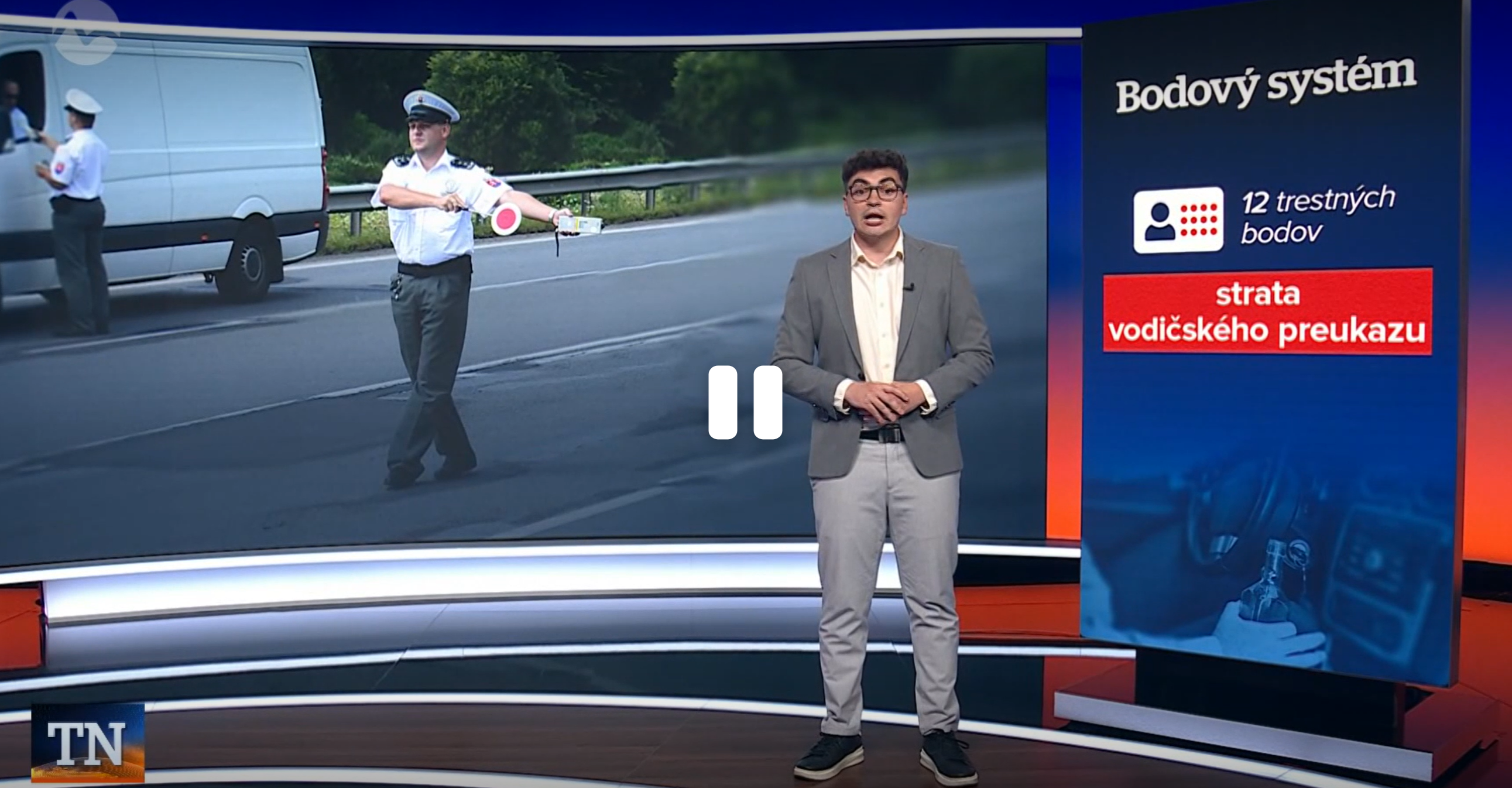Televízne noviny: Zmeny na cestách! Bodový systém, povolený zostatkový alkohol a väčšia ochrana chodcov – čo prinesie nová legislatíva?