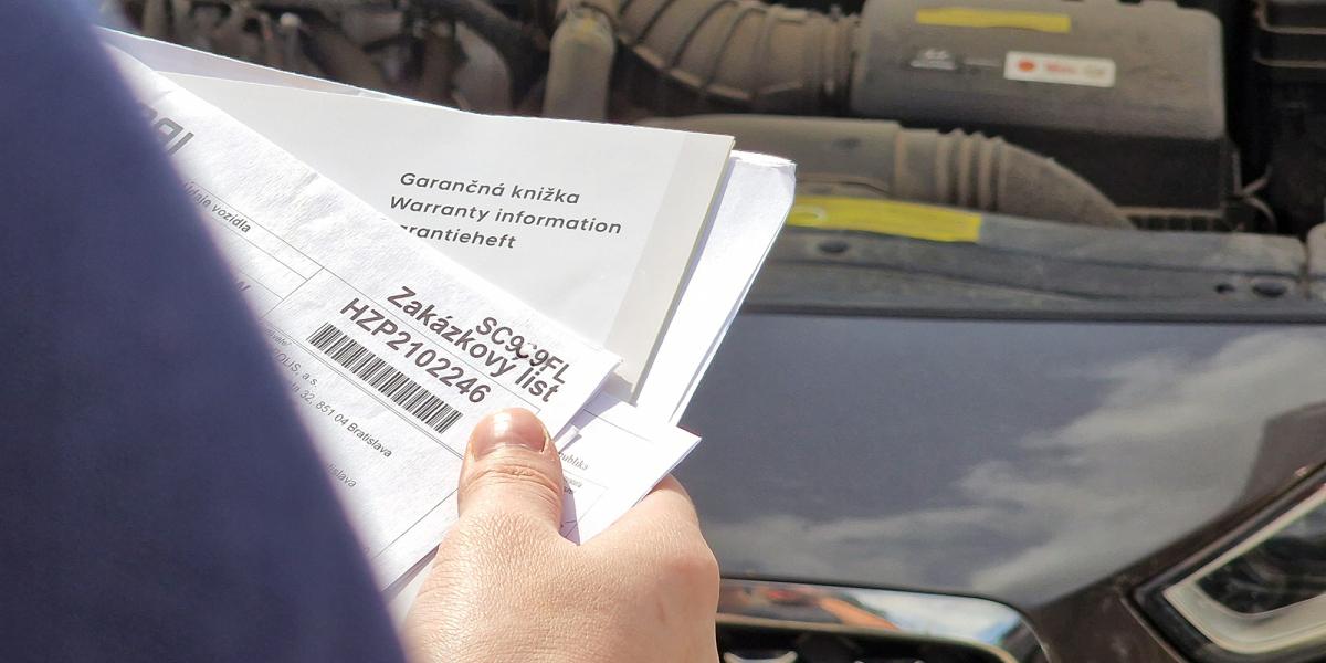 Redakcia Autobazar.EU. Zakázkový list na servis vozidla zn. Hyundai, ilustračná fotografia