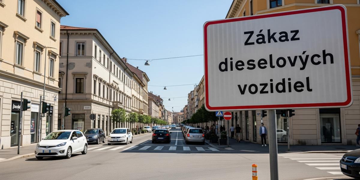 Autobazar.EU, ilustračná vizualizácia. Zákaz vjazdu naftových automobilov sa postupom času stane realitou aj na Slovensku, zatiaľ môžu byť ich majitelia pomerne pokojní