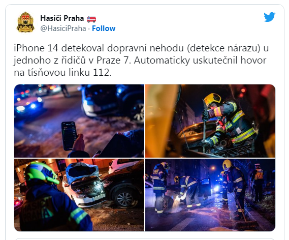 U susedov v ČR sa stal kuriózny prípad. iPhone zachránil mužovi život. Po autonehode sám detekoval kolíziu a v kritickej situácii privolal pomoc. Nehoda neskončila tragicky vďaka mobilu!