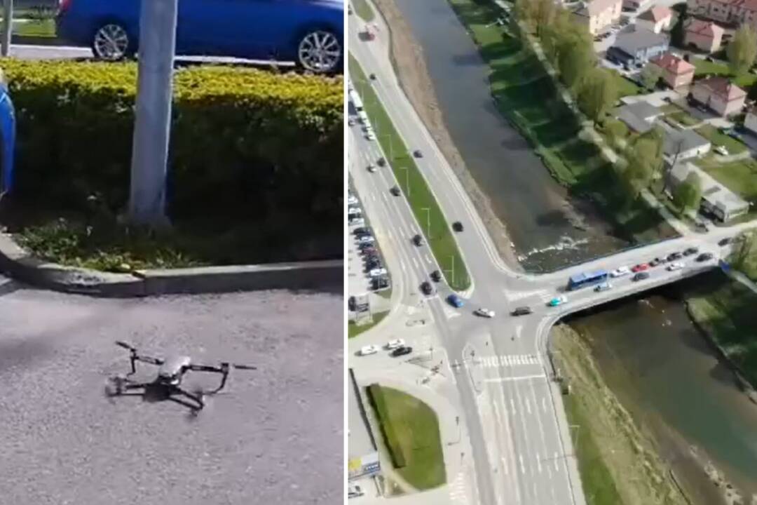 V Čadci dohliadan na premávku policajný dron. Dron sa nepoužíva len ako dohľad nad vodičmi, ktorí porušujú pravidlá. 