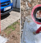 V Piešťanoch povedali elektromobilom jasné NIE činom - odrezali káble na nabíjacie stanice