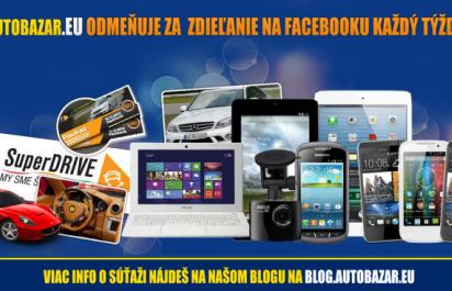 Autobazar.EU odmeňuje za zdielanie na soc. sieťach každý týždeň !