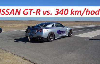 Video: Nissan GT-R nezvládol riadenie v 340 km/hod. rýchlosti!