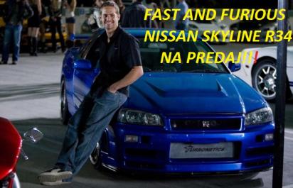 Modrý Nissan Skyline Paula Walkera z Rýchlo a zbesilo je na predaj!  