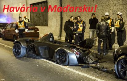 Havária exkluzívneho športiaku v maďarskom tuneli! 
