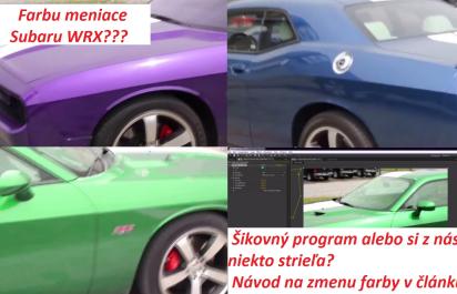 Subaru WRX meniace farbu! Dokonalá youtube nachytávka alebo fake?