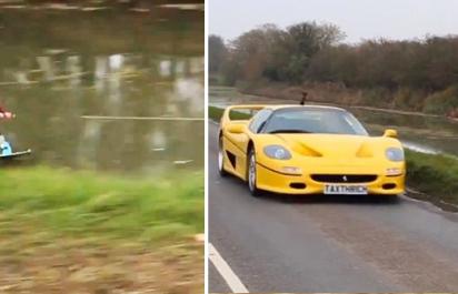 Adrenalínové vodné lyžovanie: Nechaj sa ťahať Ferrari F50-tkou!