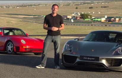 Video: 2015 Porsche 918 vs. Porsche 959