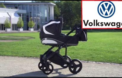 Samoriadiaci kočík Volkswagen: Brzdí sám a udržuje odstup od osoby!