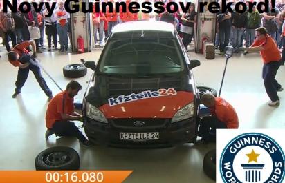 Video: Najrýchlejšia výmena kolies na svete!