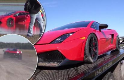 Video: Luxusné Gallardo skončilo v jazere!