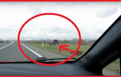 Video: Keď ťa v 100 km/h predbehne terénny Mercedes idúci mimo cesty!
