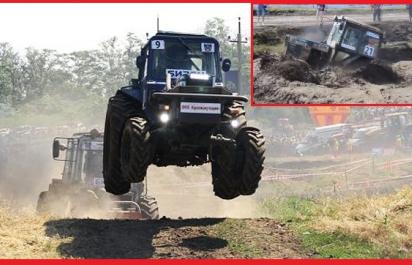 Video: Preteky traktorov v Rusku