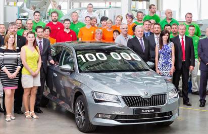 Z novej Škody Superb sa vyrobilo už 100 000 kusov