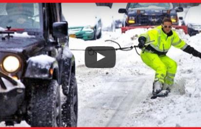 Video: Snowboardovanie v uliciach mesta!