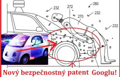 Kapota s lepkavým účinkom: Nový bezpečnostný patent Googlu!