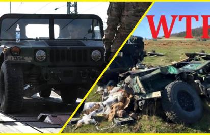 Video: Keď z neba padajú vojenské Humvee! 