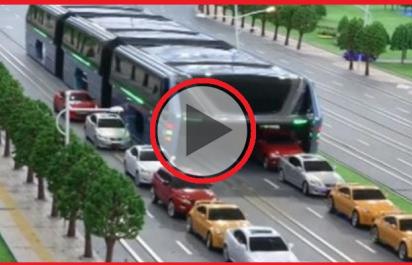 Prevratný čínsky (nad)autobus: Vyrieši kolóny a meškanie!