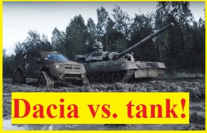 Video: Dacia Duster vs. tank!