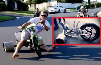Video: Drsná adrenalínová zábava - motorový tricykel! 