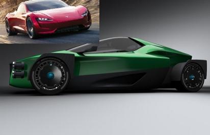 Killer Tesly Roadster: 1341 koní, z 0 na 100 km/h za 1,8 s.!
