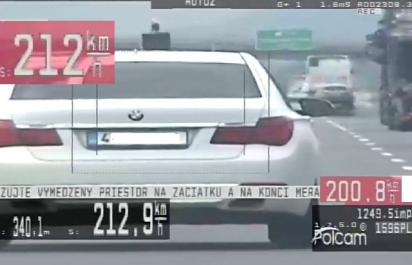 Vodičovi BMW namerali 212 km/h: Prekročenie o 82 km/h = Pokuta 800€!