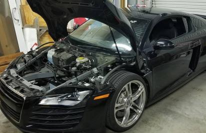 Audi R8 na totálku: Po oprave za 450€ ako nové!