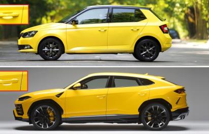 Lamborghini Urus s kľučkami dverí z Fabie!