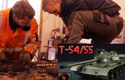 Motor z tanku T54: 38,8 l V12 štartuje po 25 rokoch!  