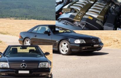 Vzácny Mercedes SL73 AMG s 7,3 l V12 motorom