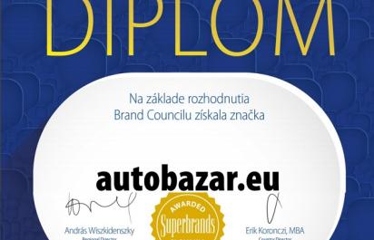 Autobazar.eu získal ocenenie Slovak SuperbrandsAward 2019