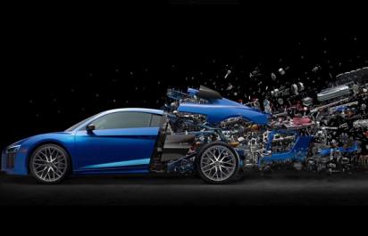 Unikátny projekt: Pozri sa Audi R8 pod kožu počas explózie! 