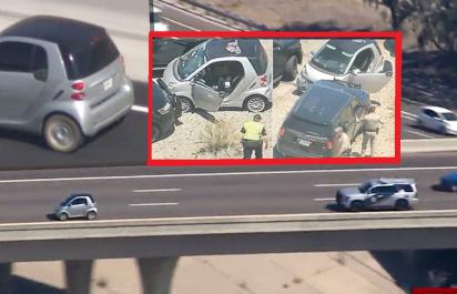 Kuriózna naháňačka v 90 km/h:  Polícia vs. Smart!