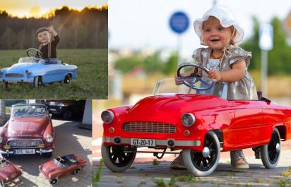 Tip na darček - šliapacie autíčko: Mini Škoda kabriolet z ČR!