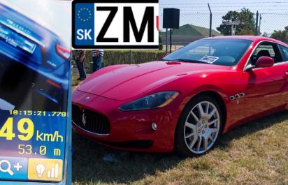 149 km/h v meste: Pokuta 798 € pre vodiča Maserati!