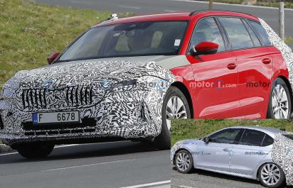 Nová faceliftovaná Škoda Octavia: Prvé zábery - iná maska a zadná časť 