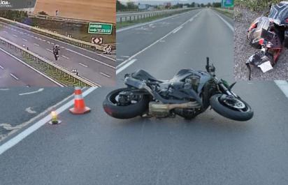 Nehoda na diaľnici do TN: Smrť motorkára kvôli jazde na zadnom kolese