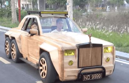 Najvzácnejší Rolls-Royce: 6x6 delo vyrobené z dreva!