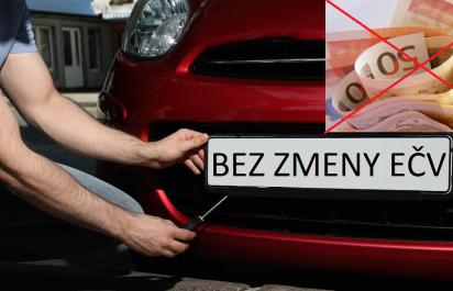 Poplatok za prepis auta nižší o 70 %: Ak sa nemení EČV, iba majiteľ