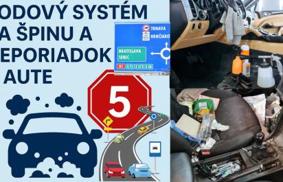 Novinka pre vodičov: Ministerstvo zavádza bodový systém pre neporiadok v aute a odmeny za čistotu v interiéri
