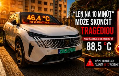 V aute sme namerali 88,5 °C. Na rozpálenom parkovisku skončí 10-minútové odbehnutie tragédiou