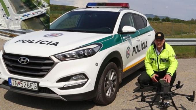 Policajné drony na slovenských cestách