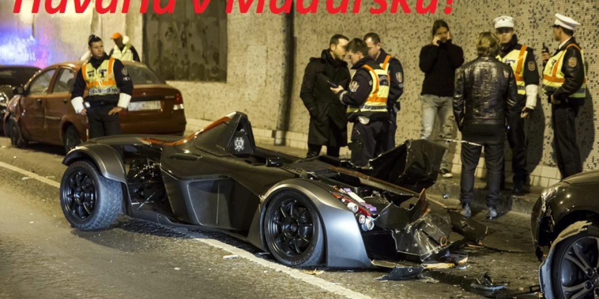 Havária exkluzívneho športiaku v maďarskom tuneli! 