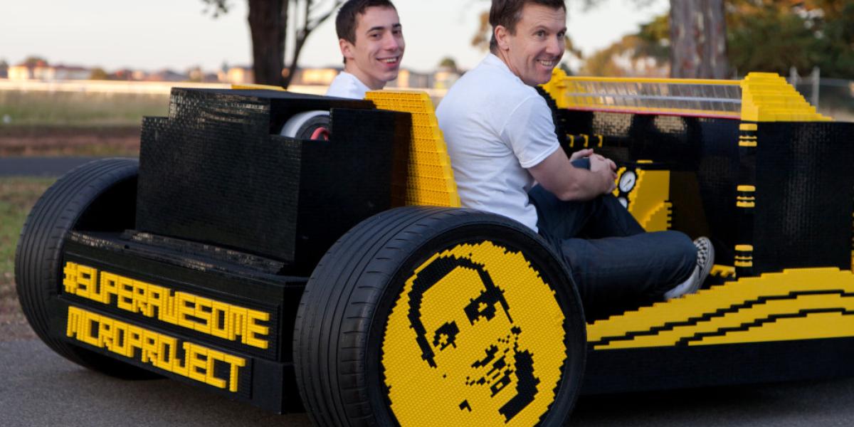 Lego auto poháňané vzduchom?