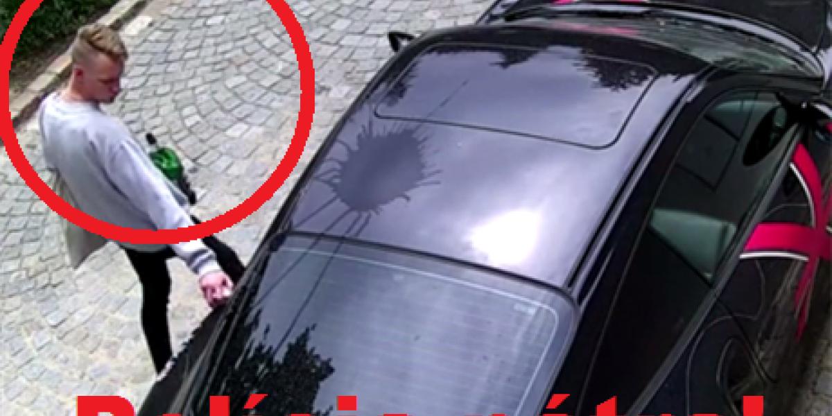 Polícia pátra: Pozri si vandala, ktorý demoloval porsche Daniela Landu!