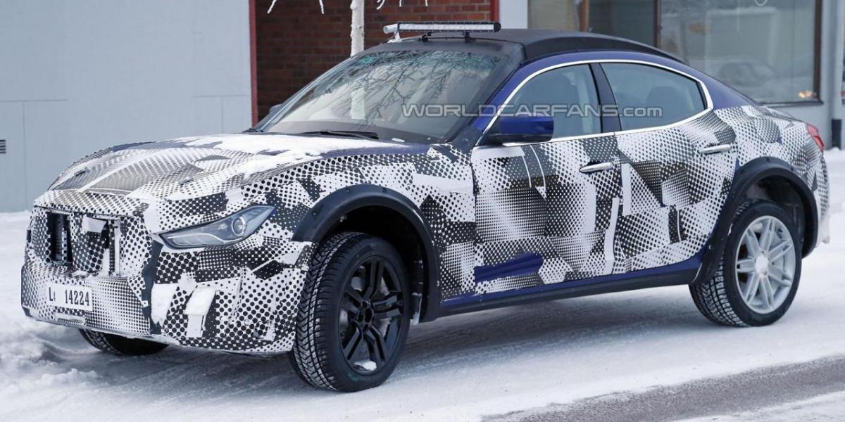 Prvé fotky z testov Maserati Levante!