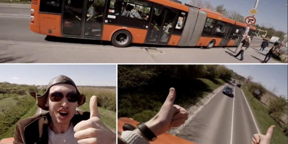 Video: Jazda na streche autobusu bratislavskej MHD!