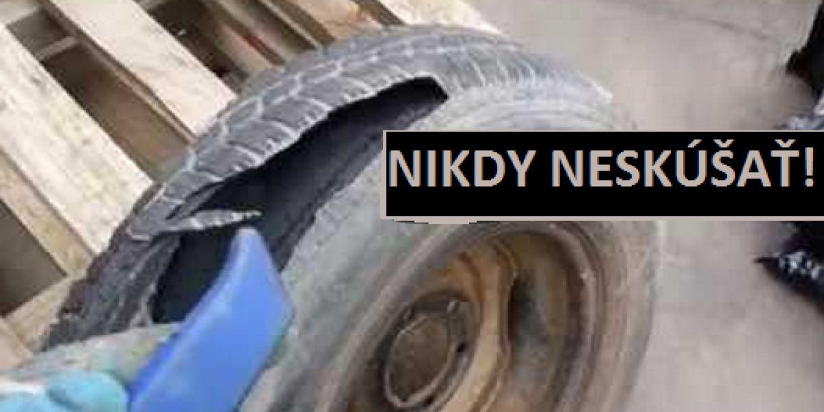 Video: Nikdy neskúšaj rozrezať prasknutú pneumatiku!